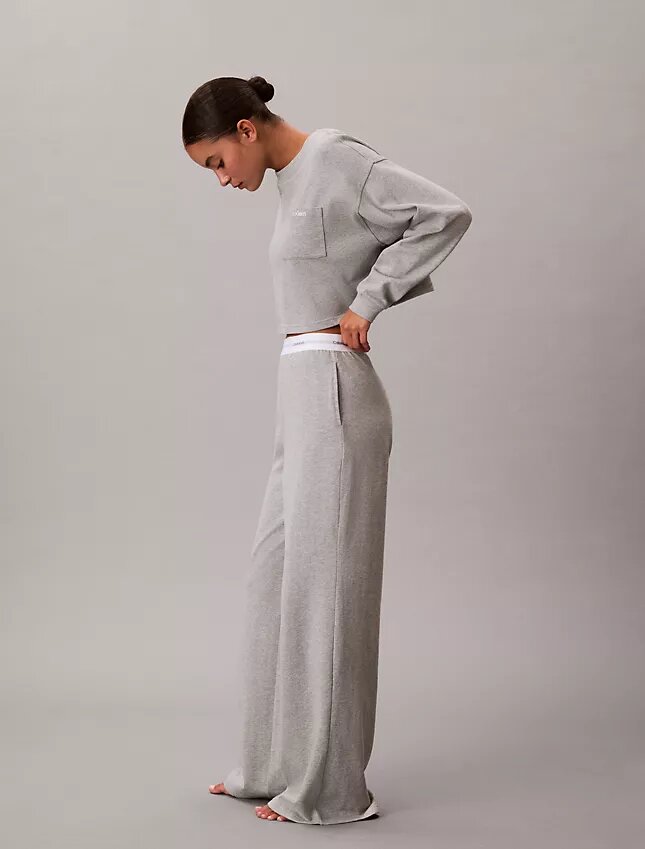Pantalon de pyjama en jersey de coton avec logo Pantalon de pyjama en jersey de coton avec logo