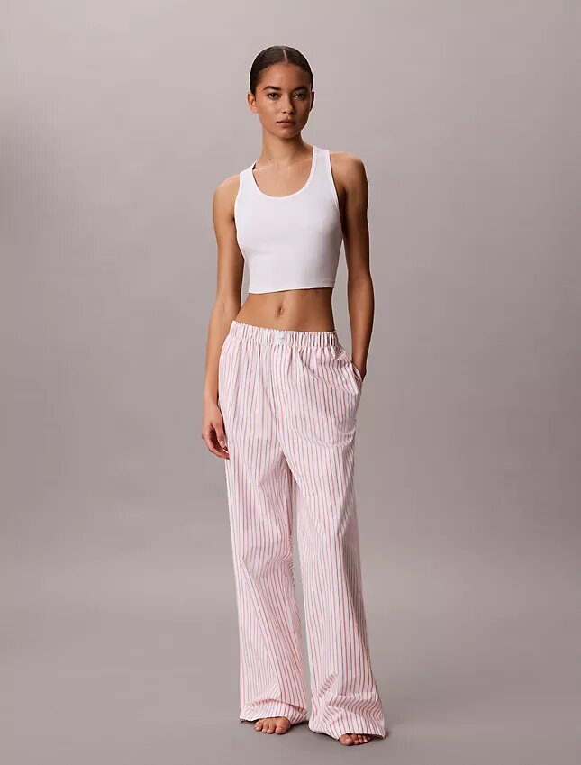 Pantalon de pyjama en popeline de coton Pantalon de pyjama en popeline de coton