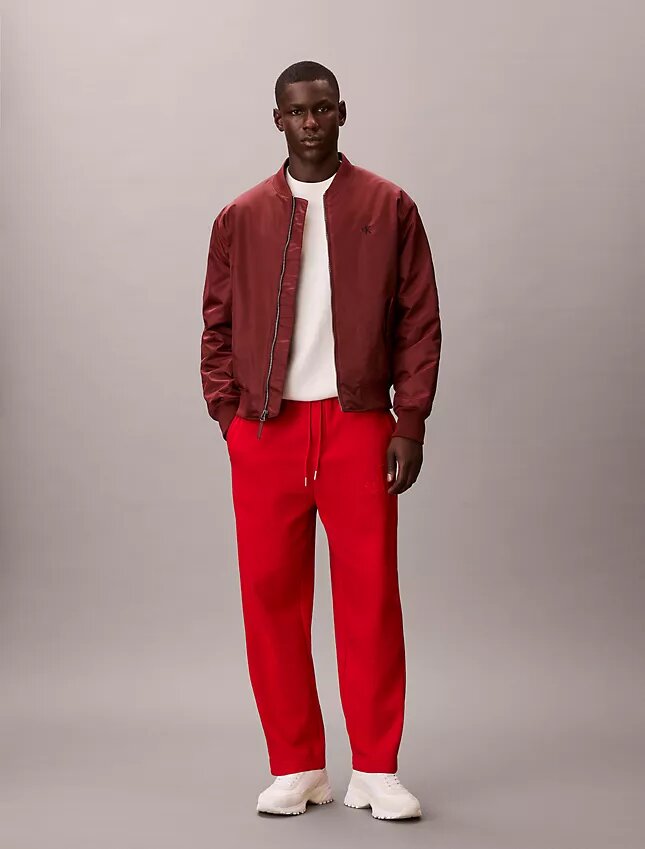 Pantalon de survêtement en molleton velours Monologo Pantalon de survêtement en molleton velours Monologo