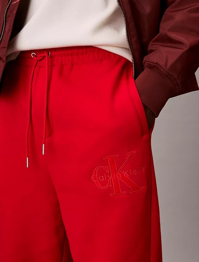 Pantalon de survêtement en molleton velours Monologo Pantalon de survêtement en molleton velours Monologo