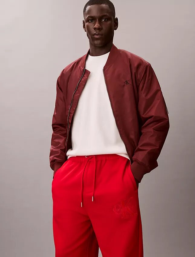 Pantalon de survêtement en molleton velours Monologo Pantalon de survêtement en molleton velours Monologo