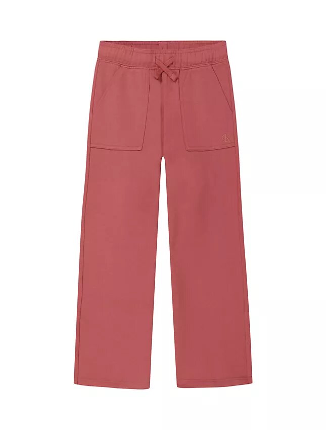 Pantalon de survêtement en éponge à jambes larges pour filles Pantalon de survêtement en éponge à jambes larges pour filles