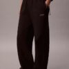 Pantalon de survêtement à jambes larges en molleton Monologo Pantalon de survêtement à jambes larges en molleton Monologo