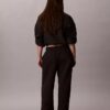Pantalon de survêtement à jambes larges en molleton Monologo Pantalon de survêtement à jambes larges en molleton Monologo