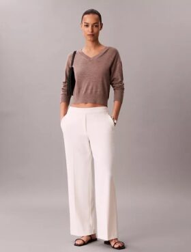 Pantalon de voyage en crêpe extensible