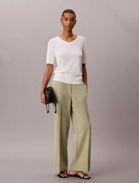 Pantalon de voyage en crêpe extensible