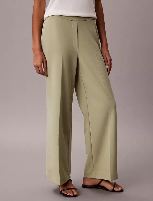 Pantalon de voyage en crêpe extensible Pantalon de voyage en crêpe extensible