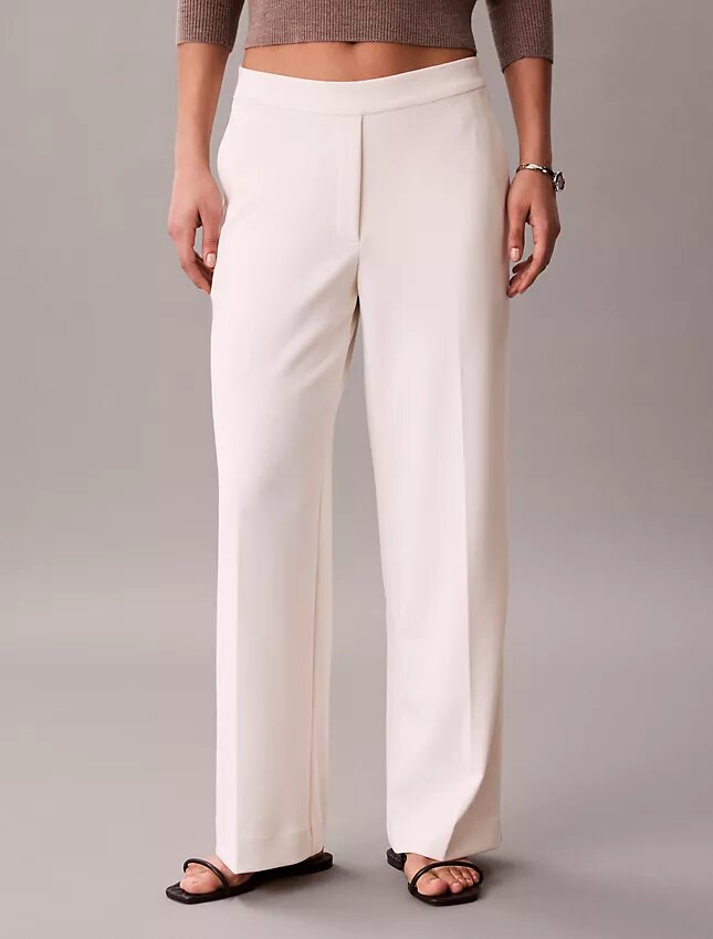 Pantalon de voyage en crêpe extensible Pantalon de voyage en crêpe extensible