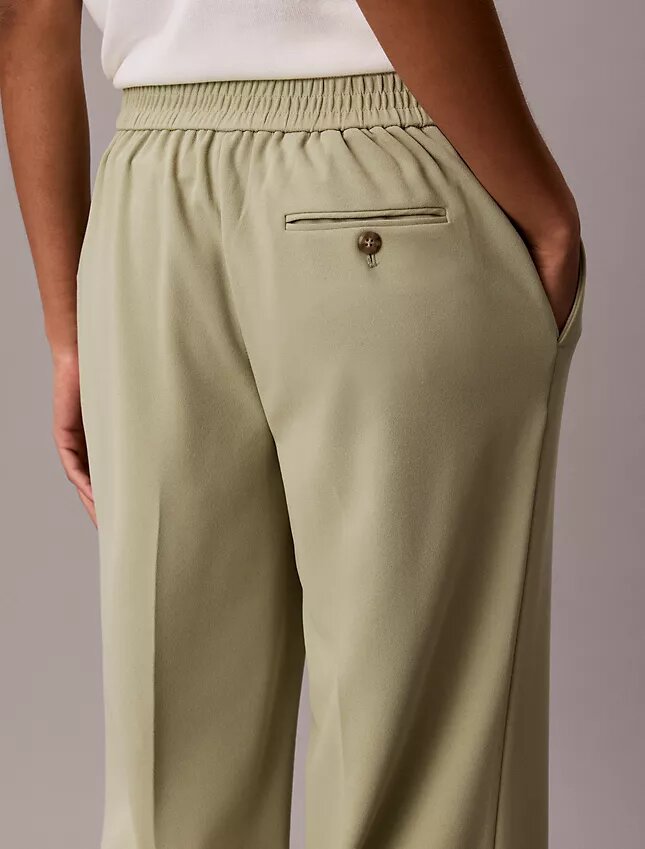 Pantalon de voyage en crêpe extensible Pantalon de voyage en crêpe extensible