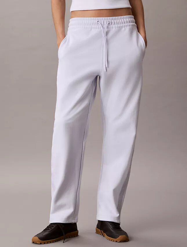 Pantalon droit avec bandeau logo Pantalon droit avec bandeau logo