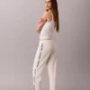 Pantalon droit avec bandeau logo