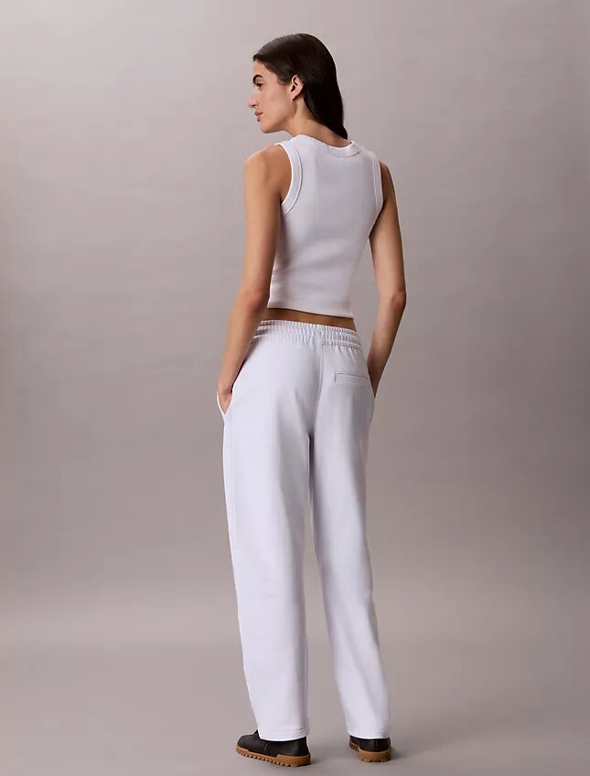 Pantalon droit avec bandeau logo Pantalon droit avec bandeau logo