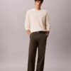 Pantalon droit décontracté à pinces Pantalon droit décontracté à pinces