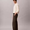 Pantalon droit décontracté à pinces Pantalon droit décontracté à pinces
