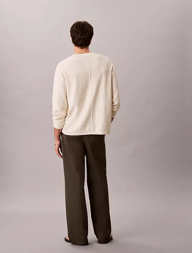 Pantalon droit décontracté à pinces Pantalon droit décontracté à pinces