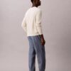 Pantalon droit en chambray à enfiler Pantalon droit en chambray à enfiler