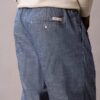 Pantalon droit en chambray à enfiler Pantalon droit en chambray à enfiler