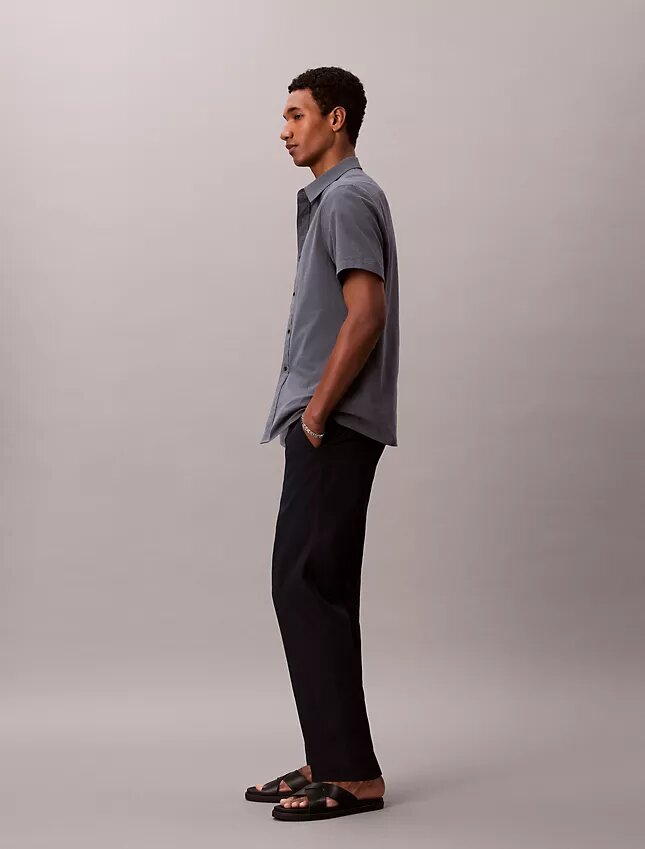 Pantalon droit en seersucker Pantalon droit en seersucker