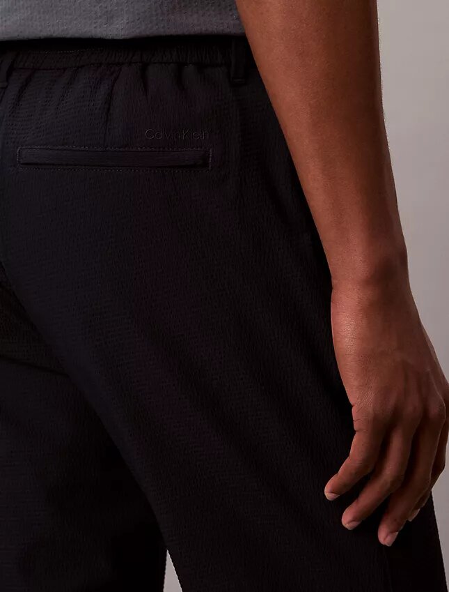 Pantalon droit en seersucker Pantalon droit en seersucker