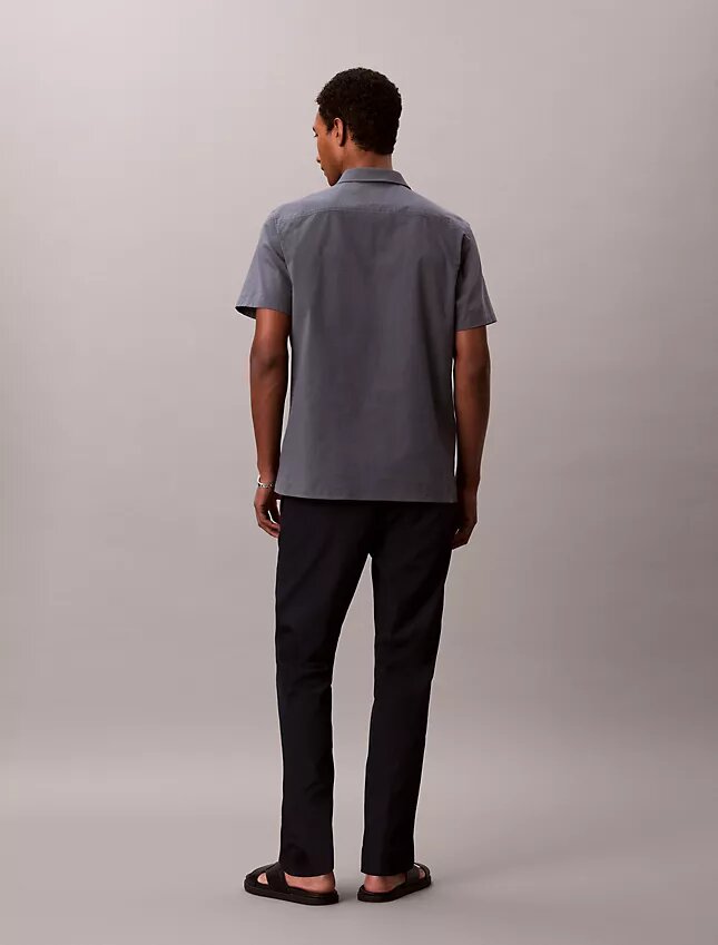 Pantalon droit en seersucker Pantalon droit en seersucker