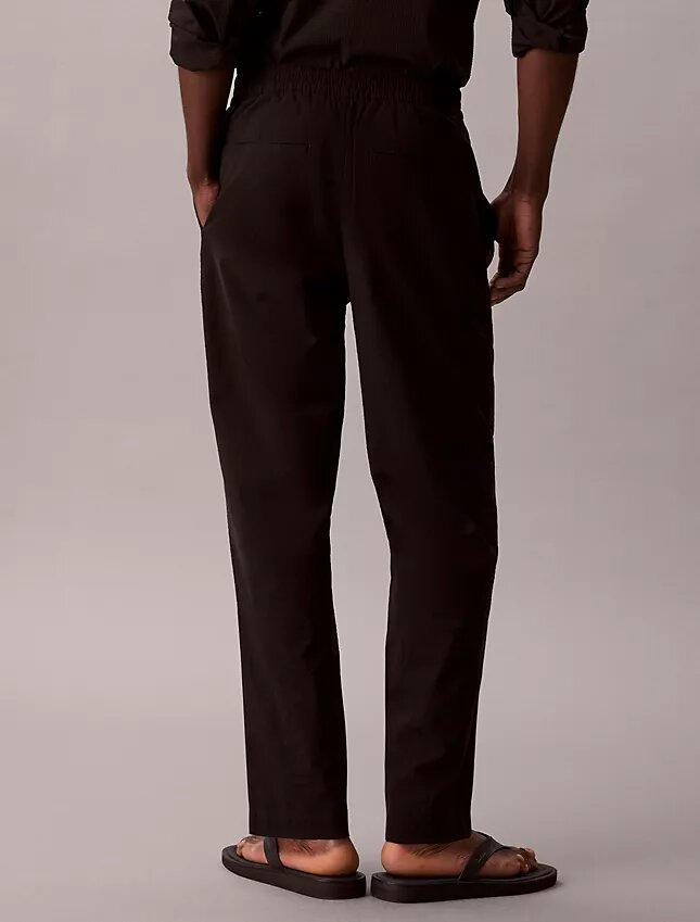 Pantalon droit en seersucker Pantalon droit en seersucker