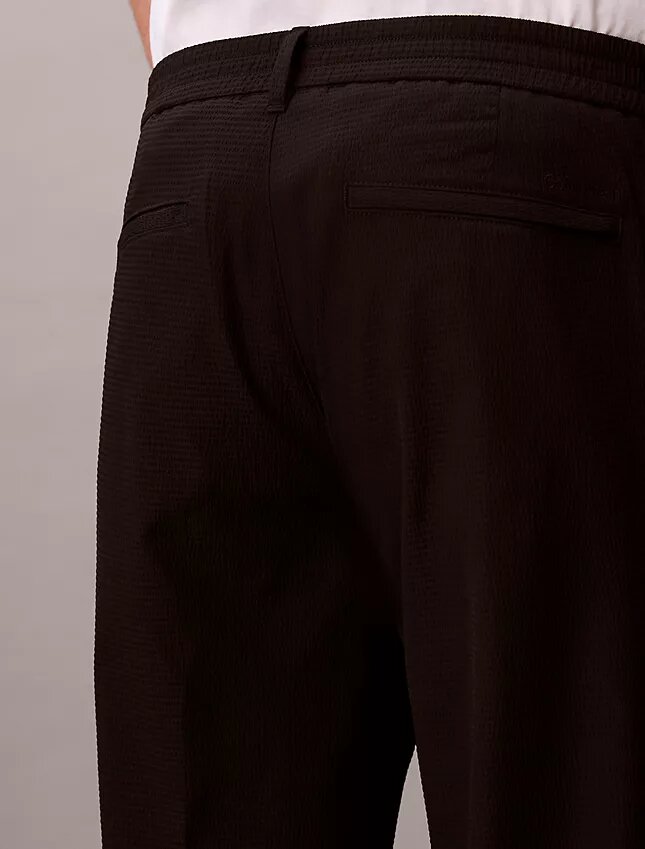 Pantalon droit en seersucker Pantalon droit en seersucker