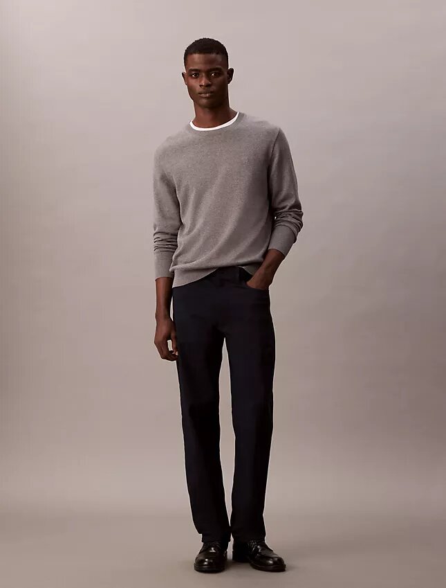 Pantalon droit standard extensible à 5 poches Pantalon droit standard extensible à 5 poches