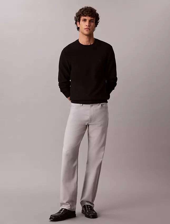 Pantalon droit standard extensible à 5 poches Pantalon droit standard extensible à 5 poches