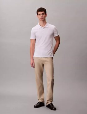 Pantalon droit standard extensible à 5 poches