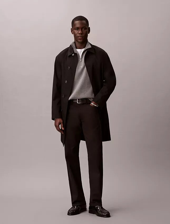 Pantalon droit standard extensible à 5 poches Pantalon droit standard extensible à 5 poches