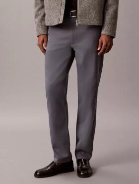 Pantalon droit standard extensible à 5 poches