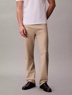 Pantalon droit standard extensible à 5 poches