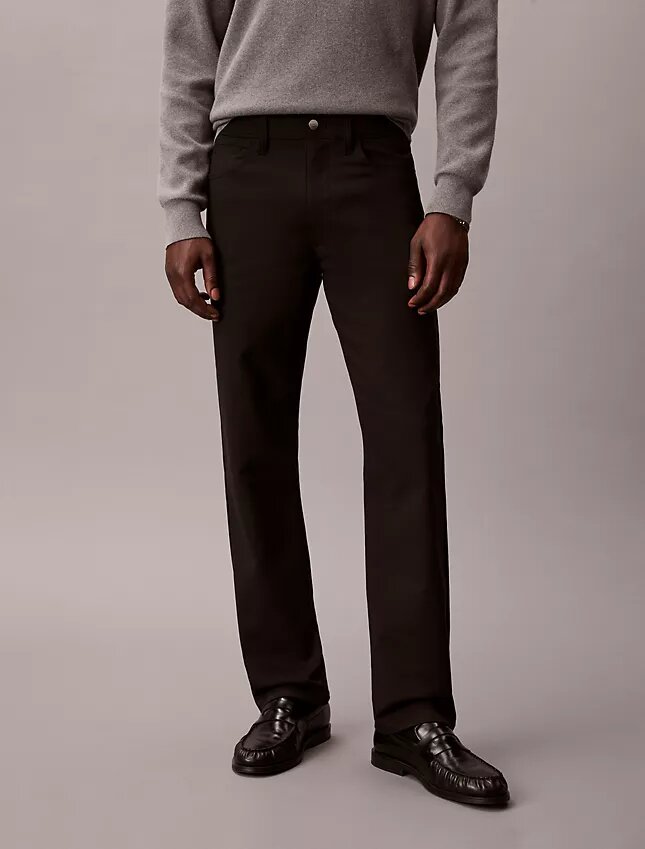Pantalon droit standard extensible à 5 poches Pantalon droit standard extensible à 5 poches
