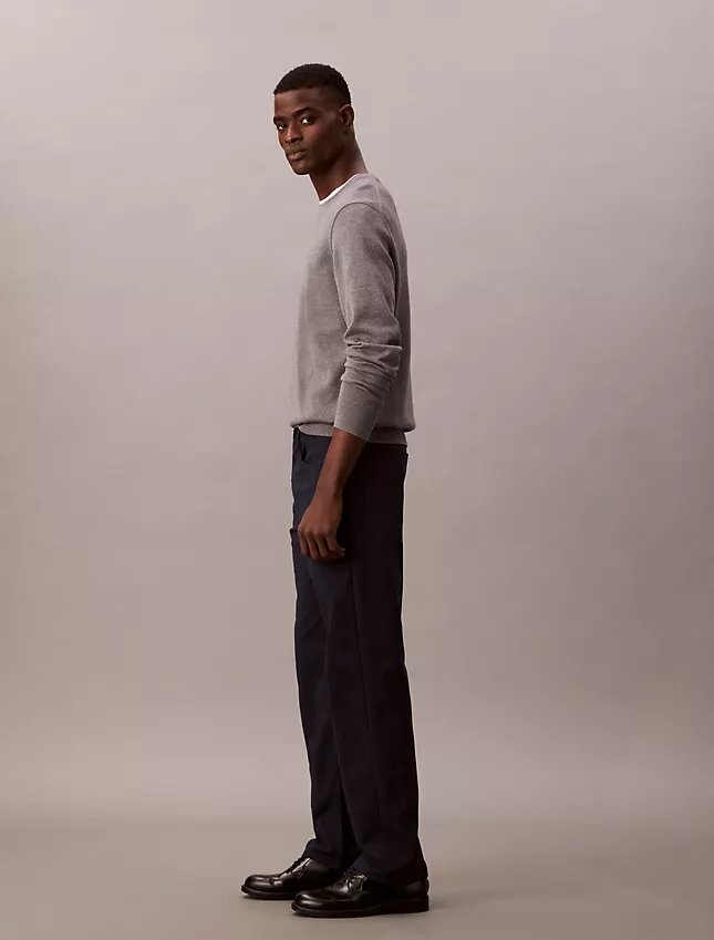 Pantalon droit standard extensible à 5 poches Pantalon droit standard extensible à 5 poches