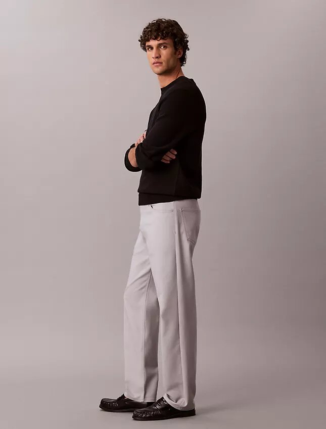 Pantalon droit standard extensible à 5 poches Pantalon droit standard extensible à 5 poches