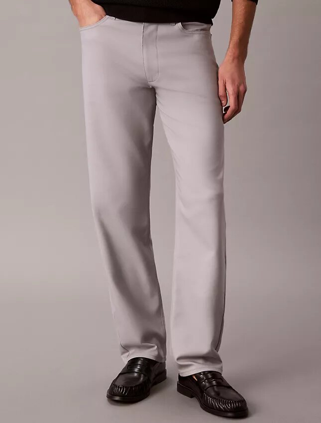 Pantalon droit standard extensible à 5 poches Pantalon droit standard extensible à 5 poches