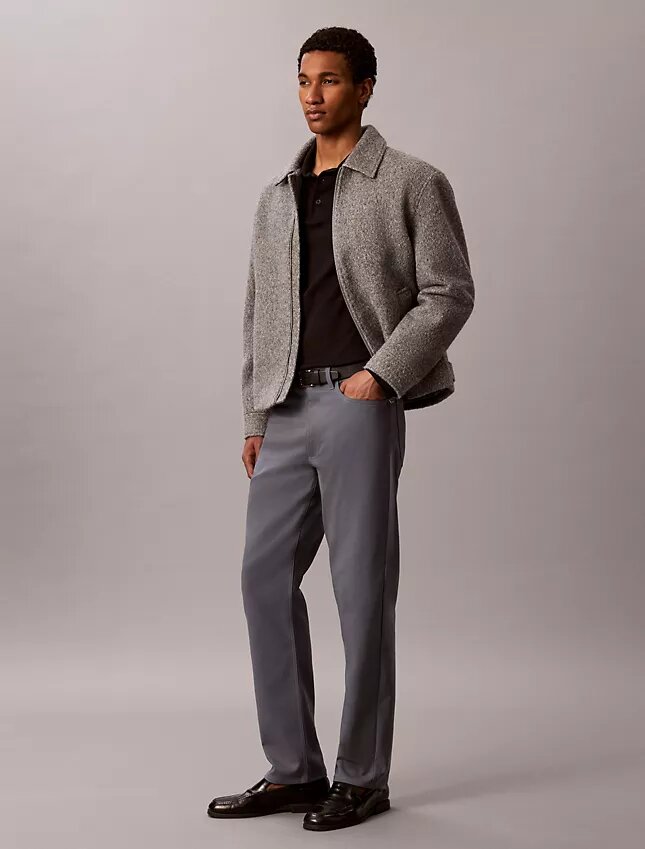 Pantalon droit standard extensible à 5 poches Pantalon droit standard extensible à 5 poches
