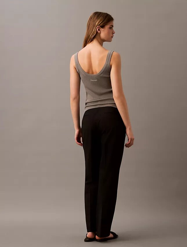 Pantalon droit stretch raffiné Pantalon droit stretch raffiné