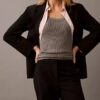 Pantalon droit stretch raffiné Pantalon droit stretch raffiné