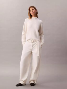 Pantalon en coton avec ceinture