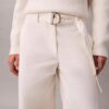 Pantalon en coton avec ceinture Pantalon en coton avec ceinture