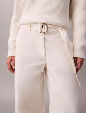 Pantalon en coton avec ceinture