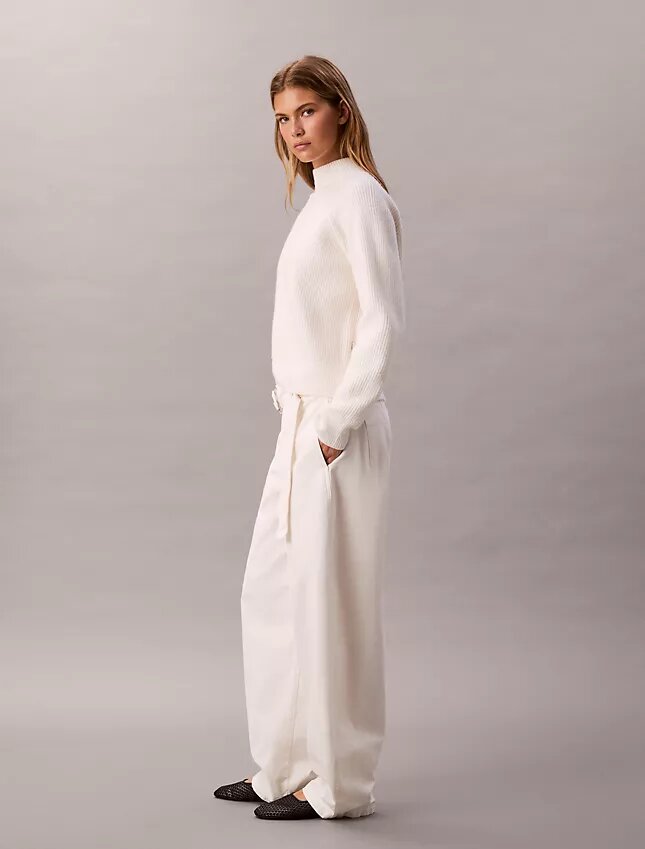Pantalon en coton avec ceinture Pantalon en coton avec ceinture