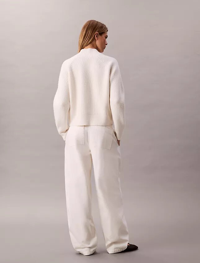 Pantalon en coton avec ceinture Pantalon en coton avec ceinture