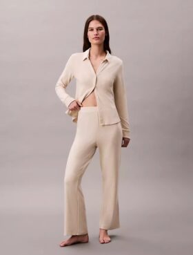 Pantalon en interlock brossé