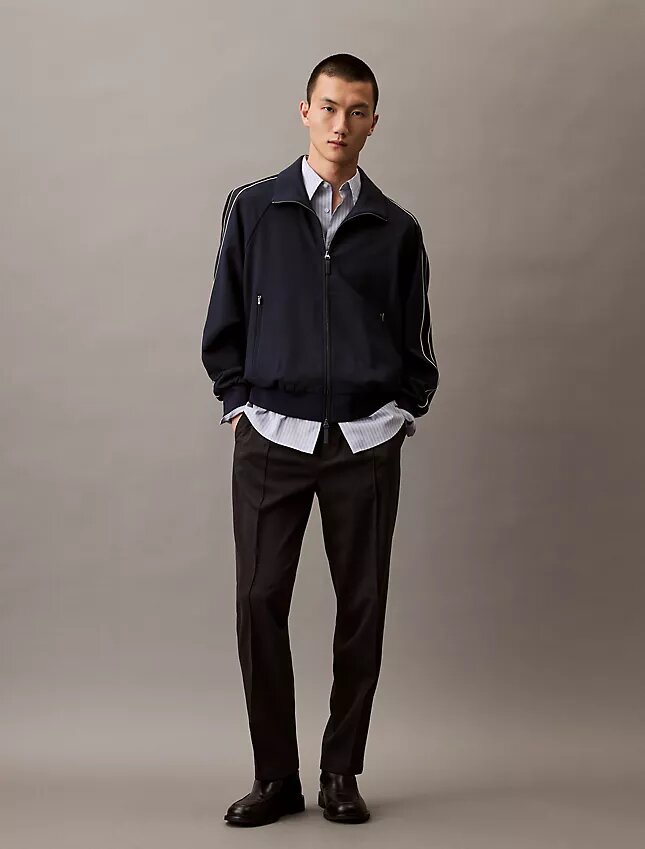 Pantalon en laine mélangée à enfiler Pantalon en laine mélangée à enfiler