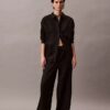 Pantalon en lin et coton à enfiler Pantalon en lin et coton à enfiler