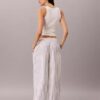Pantalon en lin et coton à enfiler