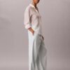 Pantalon en lin et coton à enfiler Pantalon en lin et coton à enfiler