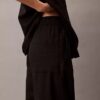 Pantalon en lin et coton à enfiler Pantalon en lin et coton à enfiler
